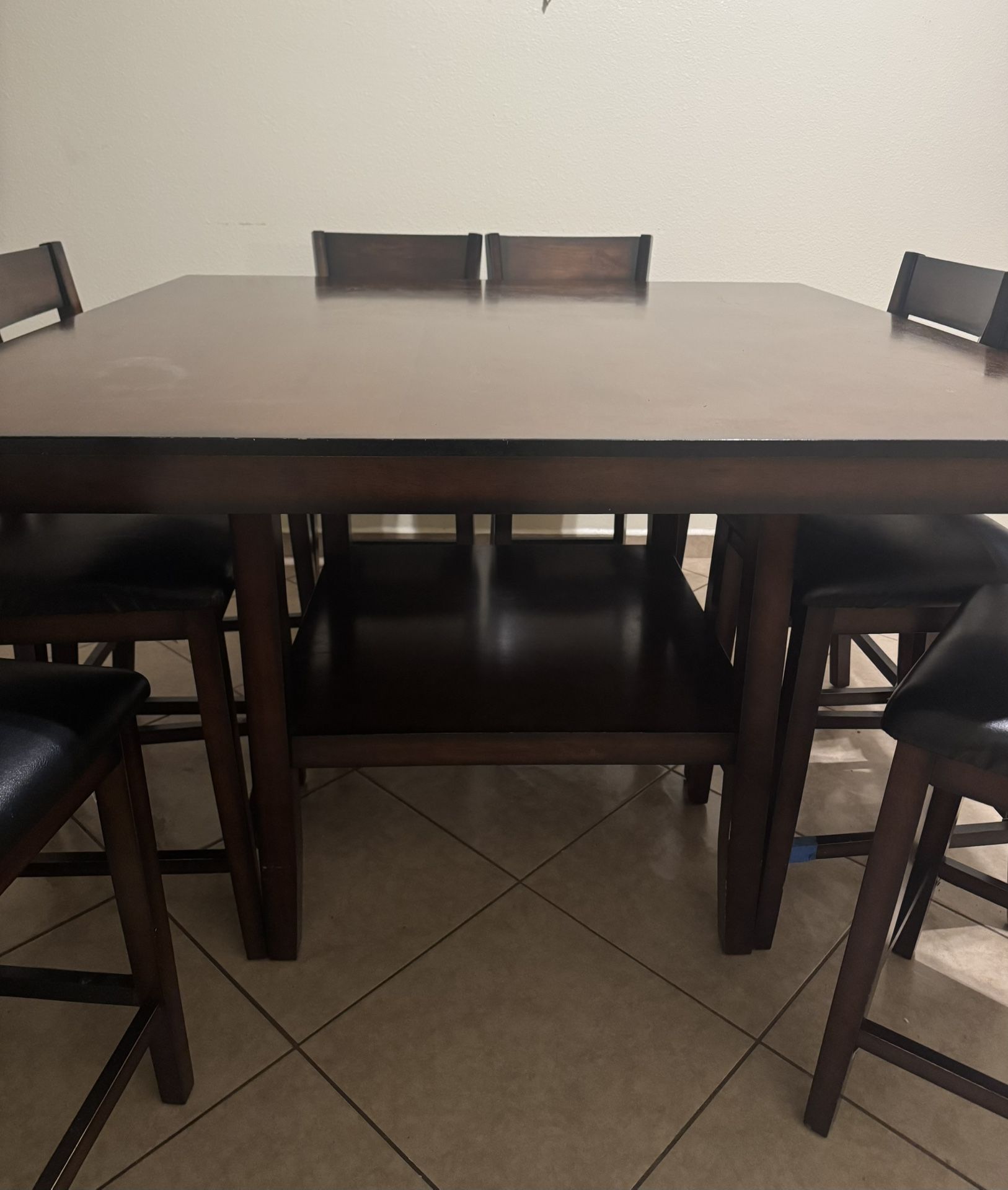 Counter-Height Dining Table Set – 8 Chairs Included