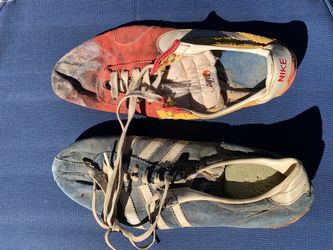 1973 Adidas high jump shoe made in West  Germany