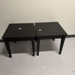 Matching Black End Tables – Set of 2