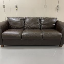 Brown leather couch from Italsofa