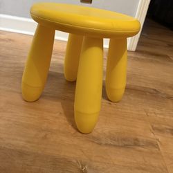 Yellow IKEA Kid Stool
