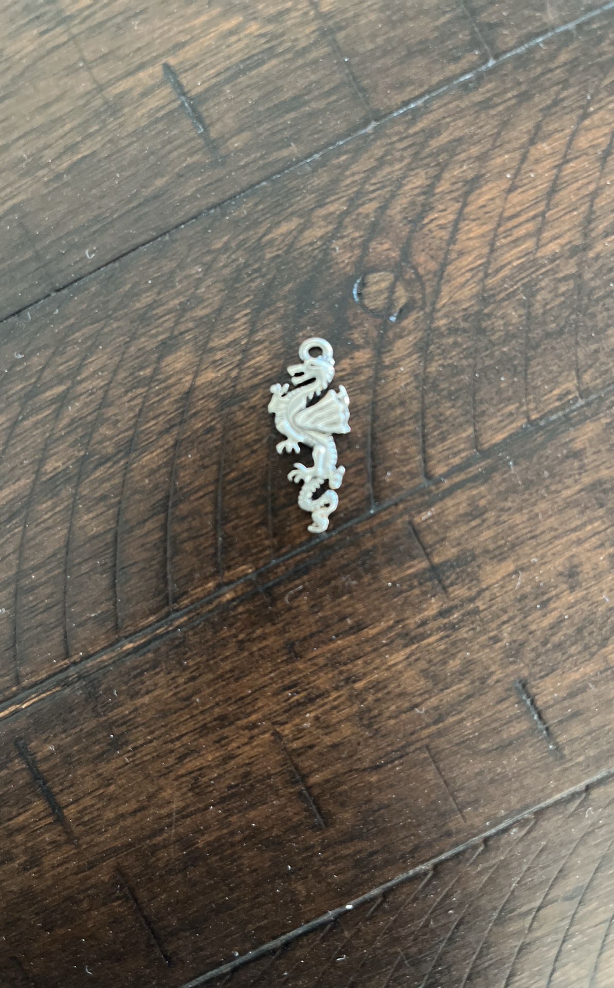 Dragon Charm For Necklace. 1” Tall.