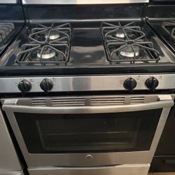 Ge Gas Stove Stainless-Steel 