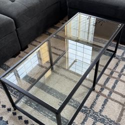 Wade Logan Bobbilynn Glass Coffee Table