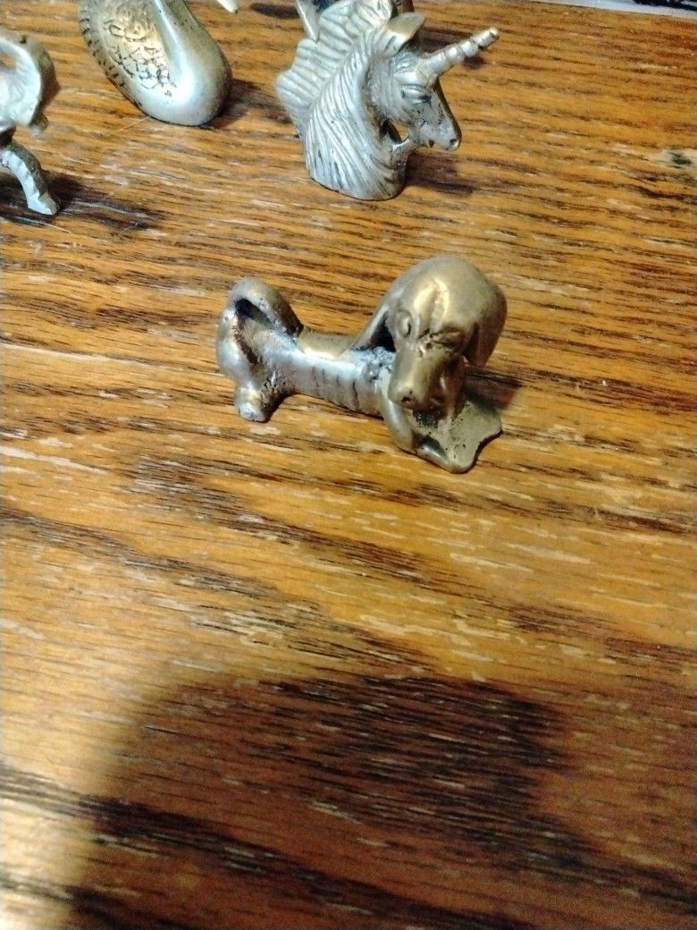 Old Solid Brass Figurines