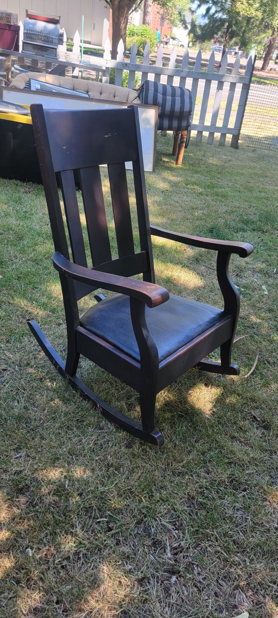 Mission Style Vintage Rocking Chair Rocker