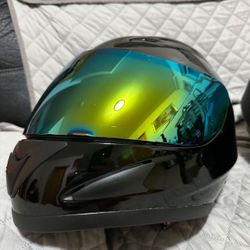 Black Motorcycle Helmet Size XL