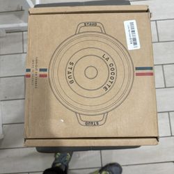 NEW Staub Cast Iron Cherry Round Cocotte 