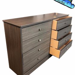 Grey Eight Drawer Dresser Chest New Cajonera 