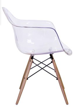 Retro Herman Miller Style Clear Chair