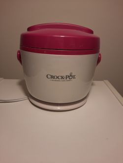 Crock-Pot SCCPLC200PK-NP Lunch Crock Food Warmer, Pink, 20oz 