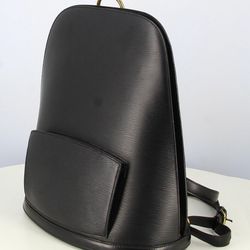 1996 Louis Vuitton Gobelins Backpack Leather Epi black 