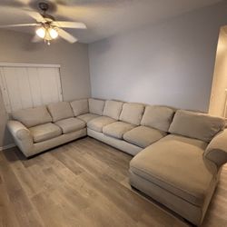 4 Piece Beige Sectional