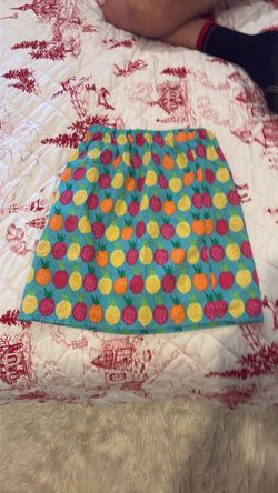 Colorful fruit print skirt