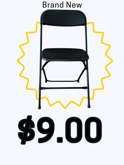 Brand New Black Plastic Party Chairs 