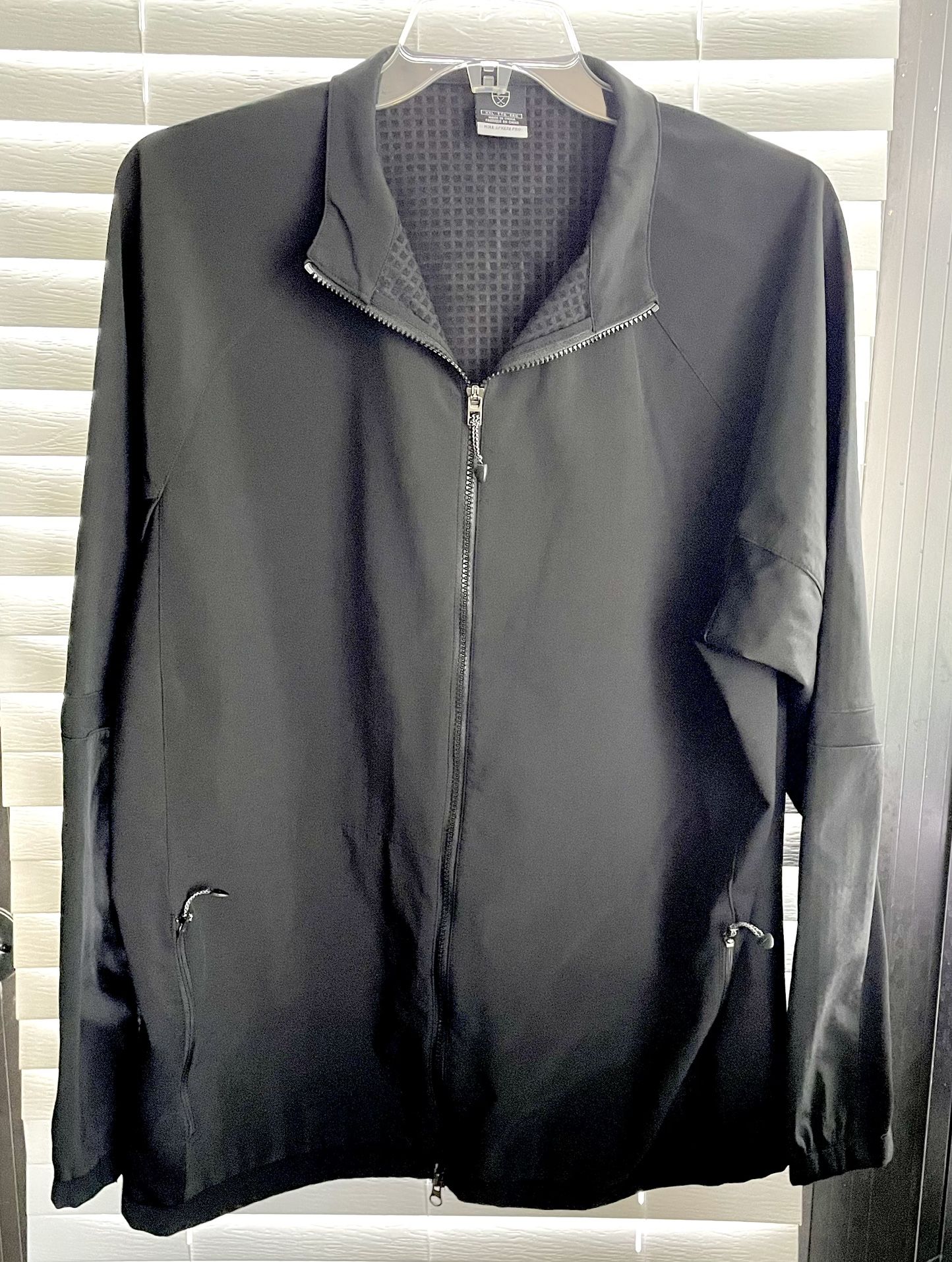 Nike Sphere Pro Golf Jacket - Full-Zip - Mens XXL - Black - Zippered Pockets
