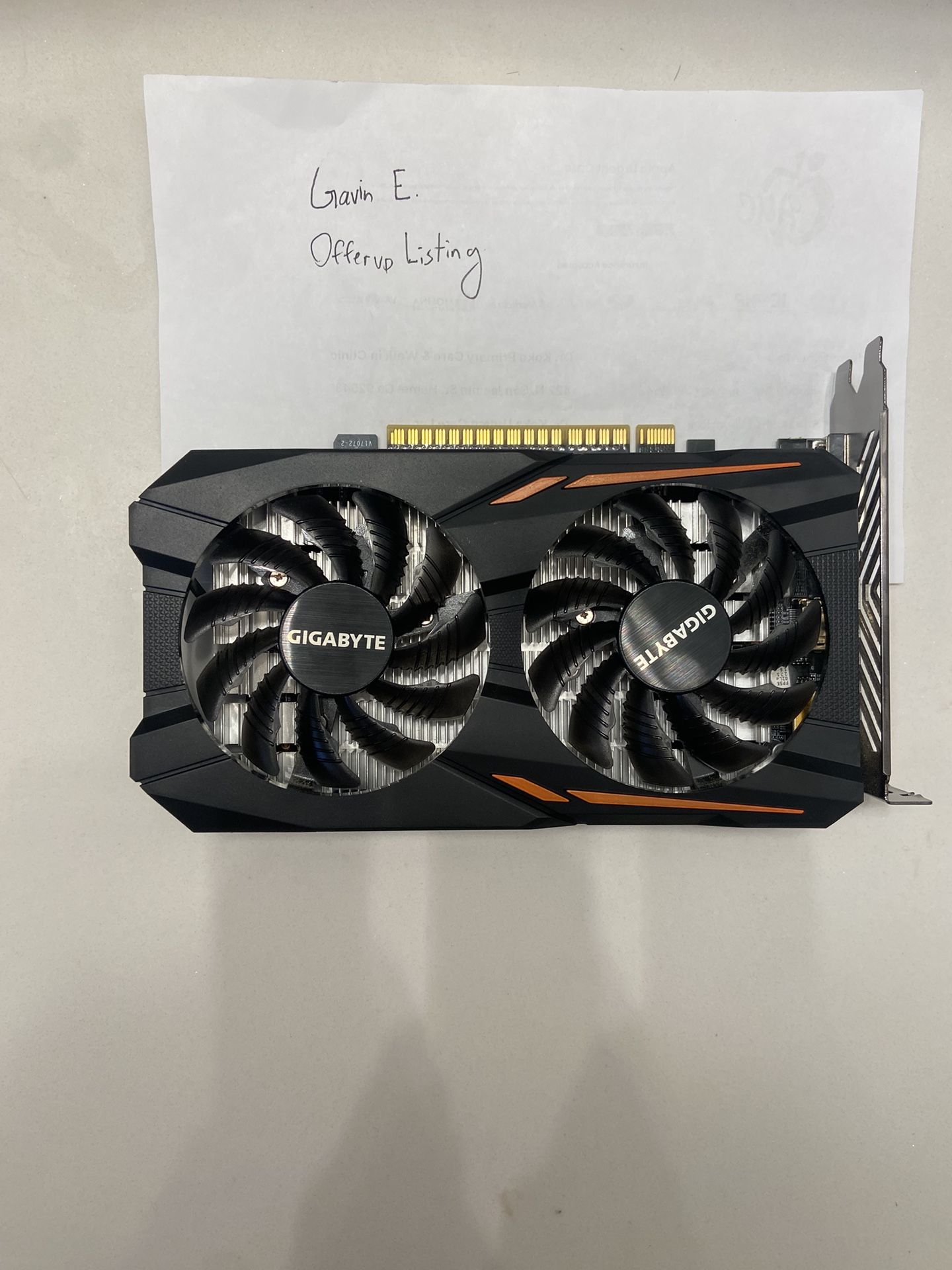 Nvidia Gigabyte Geforce 1050ti