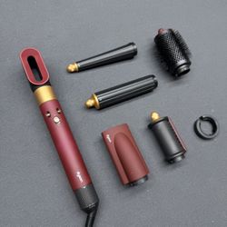 Dyson Curling Iron Straight Hair Comb Color: Red