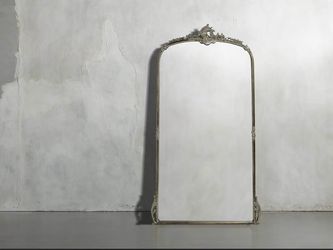 Amelie Floor Mirror in Silver