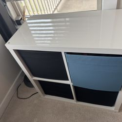 USED IKEA KALLAX Shelving unit, white, 77x77 cm
