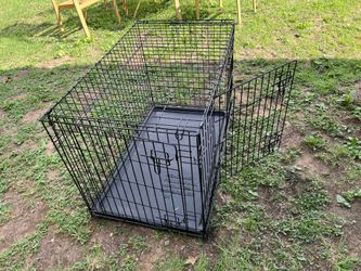 2-door Dog cage: 36" long x 25" high x 22" wide