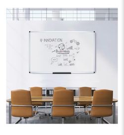 Aluminum Frame Dry-Erase Board, 4'x6'