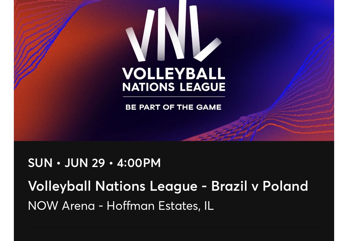 Volleyball Nations League 2 Tickets Poland Vs Brazil