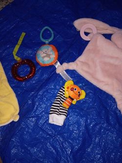 Baby Toy Bundle – Rattles and Loveys