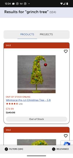 New 5ft Grinch Tree