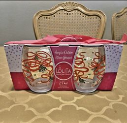 Stemless Wine Glasses Set of 2