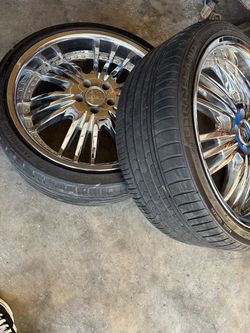 20” rims and new tires