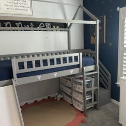 Loft Twin Bed With Slide 