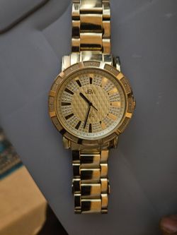 Jbw Gold Fitted watch 18k gold over steel fits 8 inch wrist