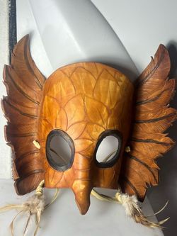 Handcrafted Leather Owl Masquerade Mask