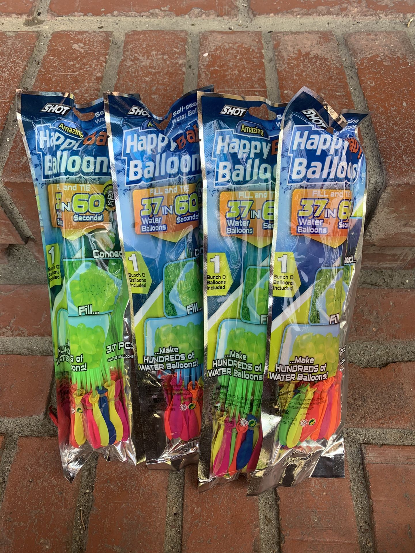 4 packs of water balloons