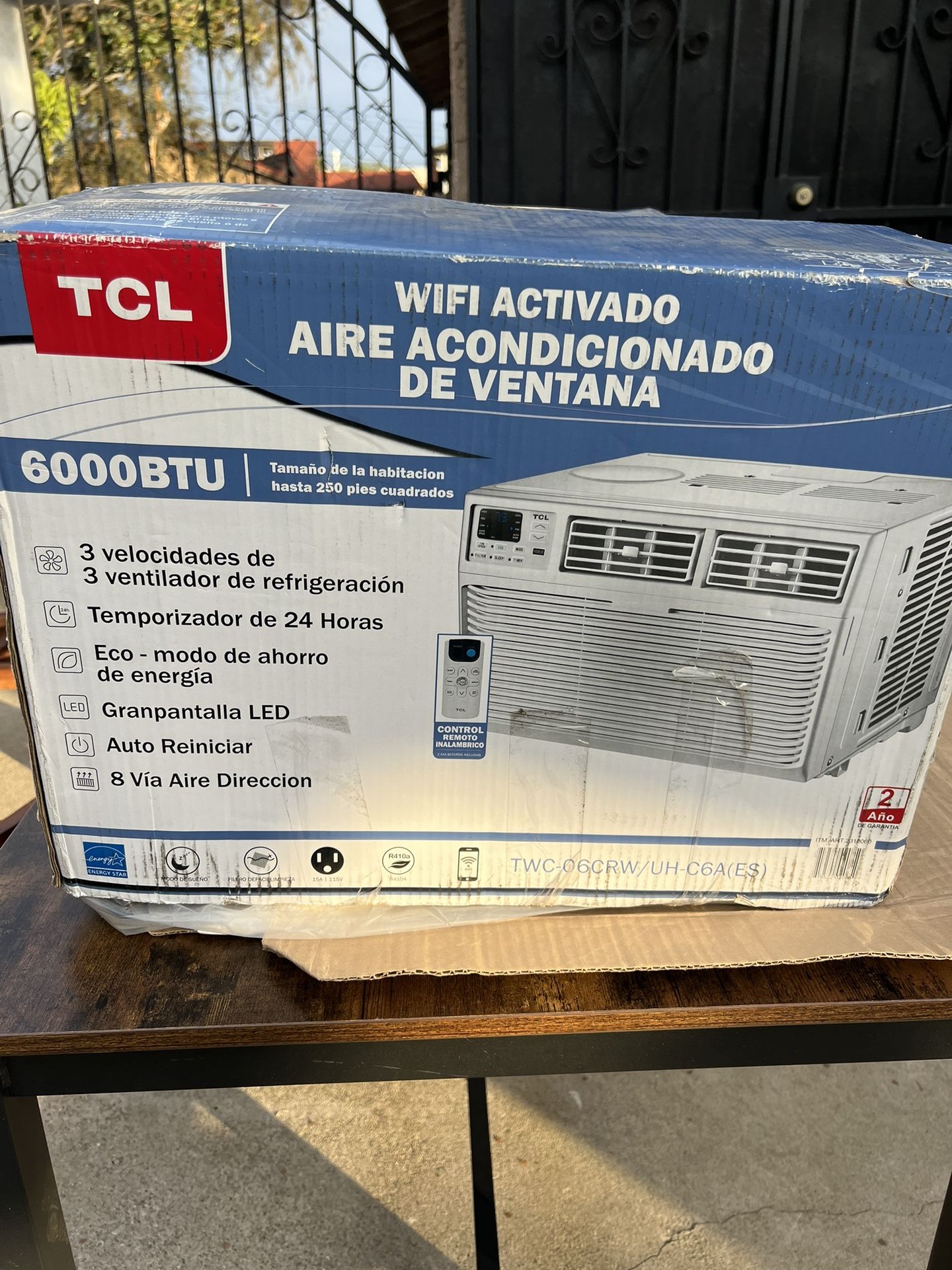 TLC 6000BTU WiFi Window AC Unit