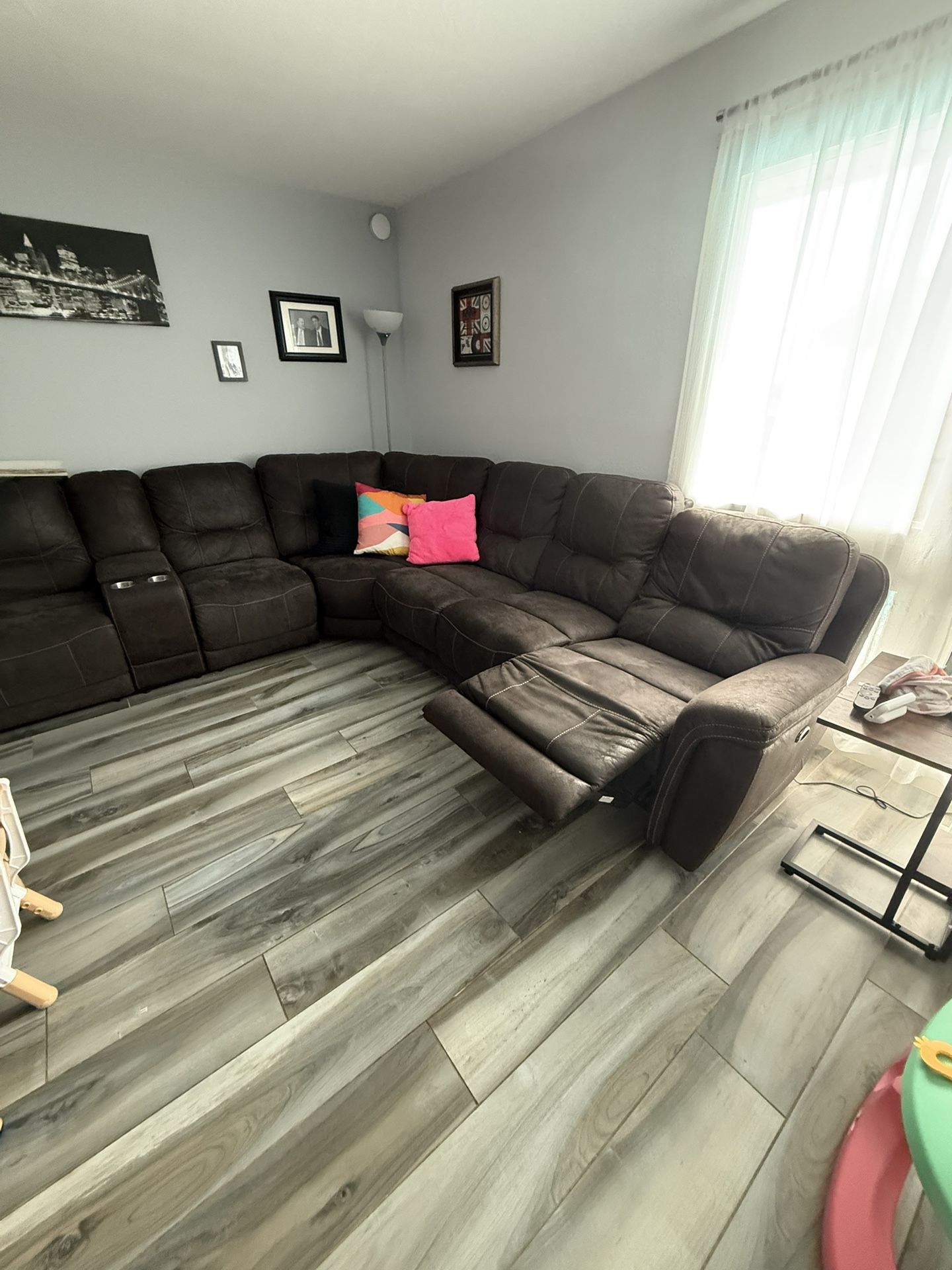 Brown Reclining Couch For Sale