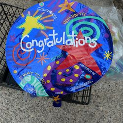 Helium balloons (congratulations)
