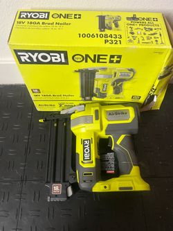 RYOBI ONE+ 18V 18-Gauge Cordless AirStrike Brad Nailer (Tool Only)