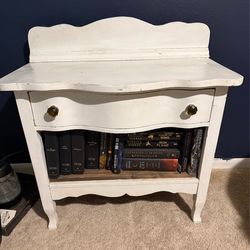 Antique Solid Wood Shelf Desk