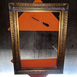 Antique Ornate Victorian  Gold  Gilt Wood Frame (XL)