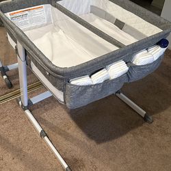 Simmons Twins Side Bed Sleeper Bassinet