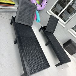 Outdoor Lounge Chairs Set of 2