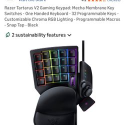 Razer Tartarus V2 Gaming Keypad: Mecha Membrane Key Switches - One Handed Keyboard - 32 Programmable Keys - Customizable Chroma RGB Lighting - Program