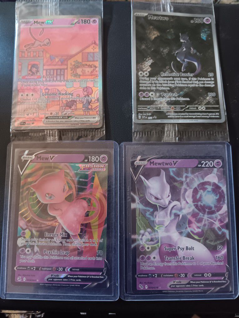 Mew And Mewtwo Pokemon Cards