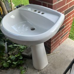 Pedestal Bathroom Sink 