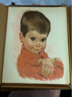 Vintage Print Frances Hook Northern Paper Mills All American Boy