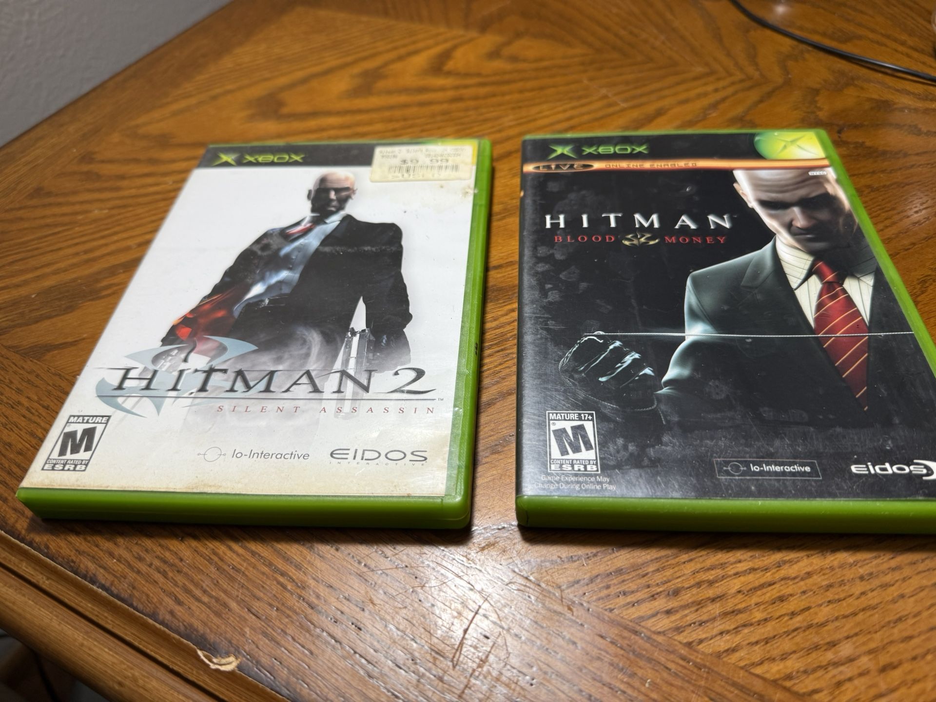 Xbox Hitman Blood Money and Hitman 2 Silent Assassin