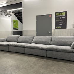 Down Filled Sectional Sofa Couch 