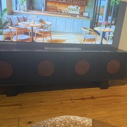 Modern Black TV Stand / Media Console / New In Box